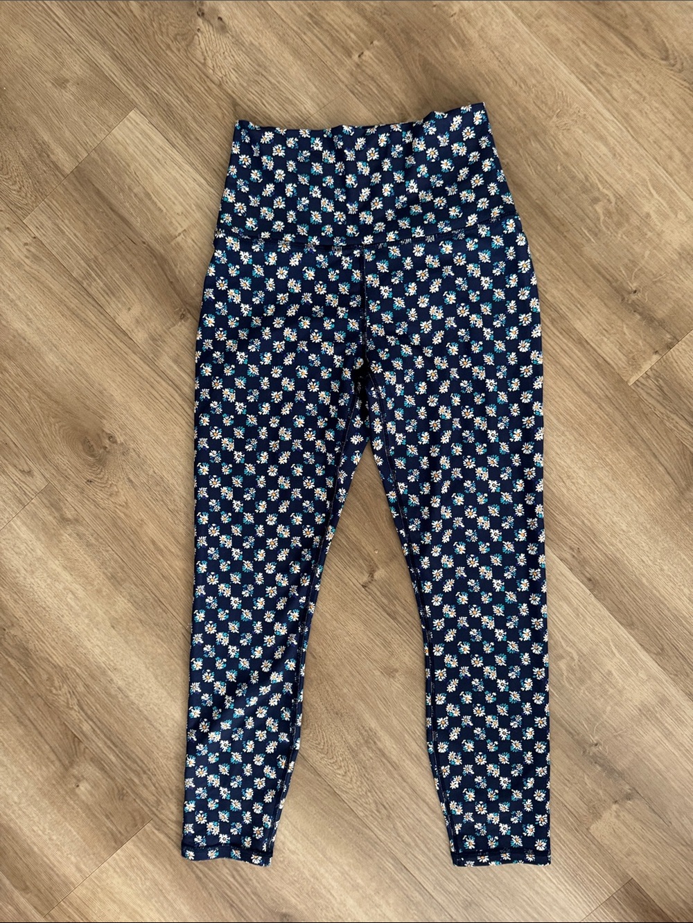 Girls' Navy Floral Leggings - Brand Unspecified